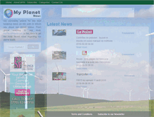Tablet Screenshot of myplanetnews.com